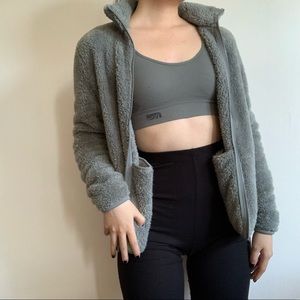 Uniqlo Green Fleece Jacket